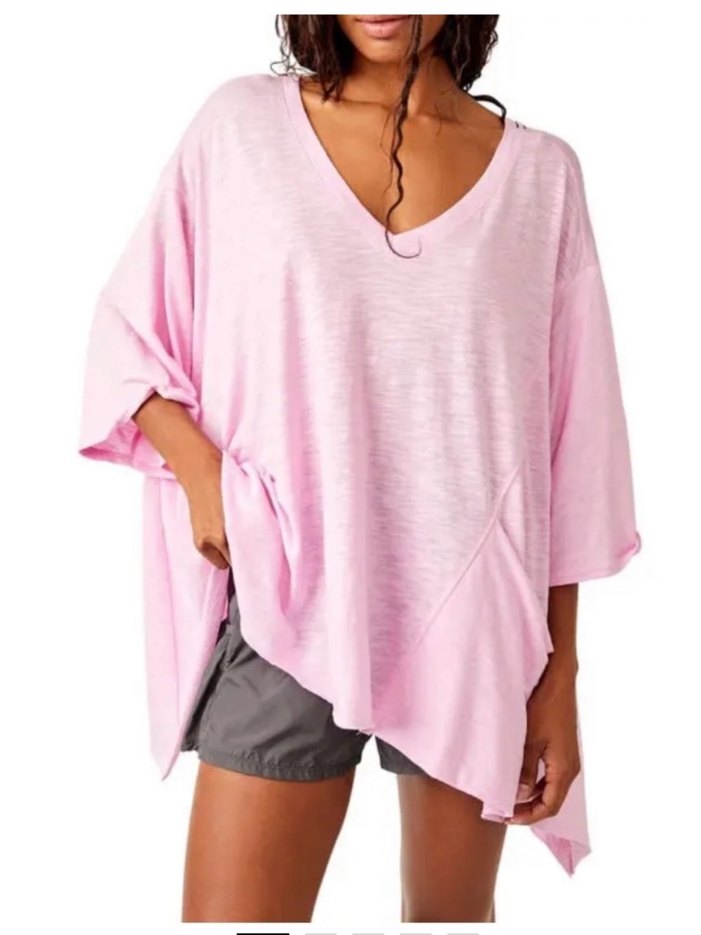 Free People: Oversized Asymmetric Swim Cover-Up- Size Large